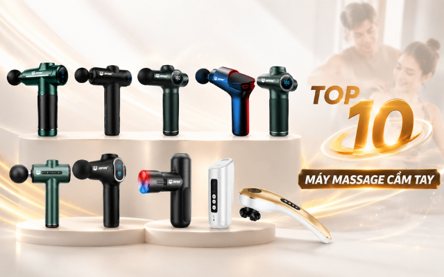 Top 10 máy massage cầm tay giá rẻ dưới 2 triệu