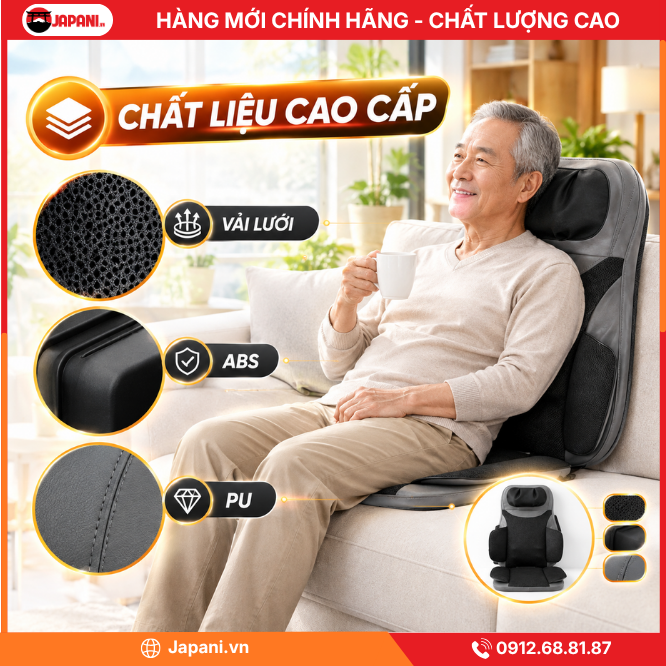 Đệm ghế massage điện JAPANI MDN-8004 nhiều chế độ