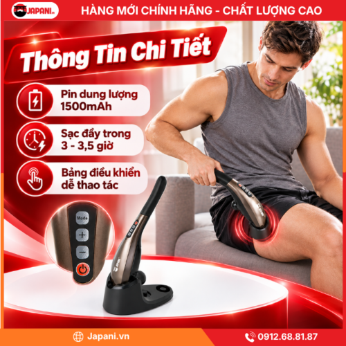 Thông Tin Chi Tiết Về Sản Phẩm Máy Massage Cầm Tay JAPANI MDN-8114