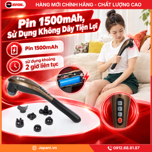 Pin 1500mAh, Sử Dụng Không Dây Tiện Lợi