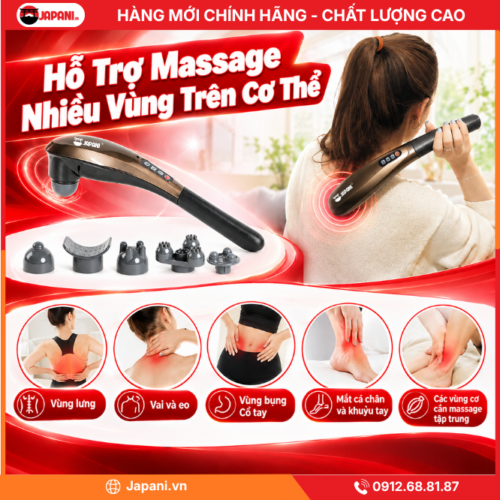 Hỗ Trợ Massage Nhiều Vùng Trên Cơ Thể